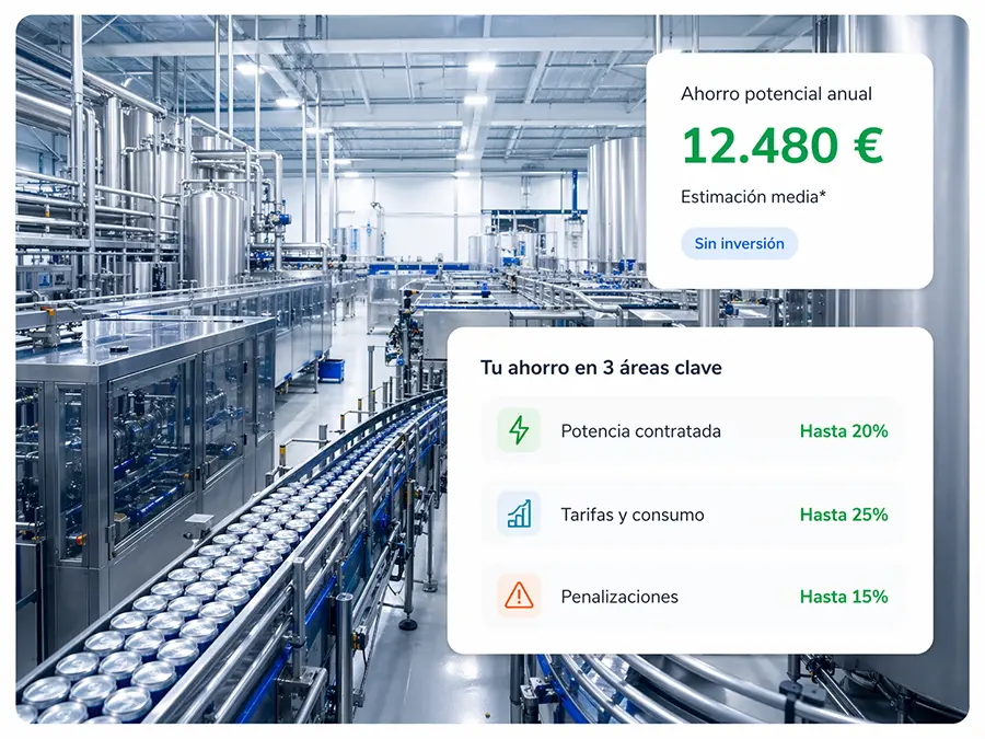 ahorro en luz y gas para industria y empresas